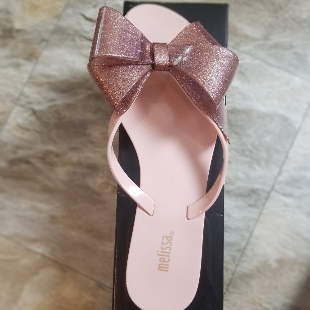 *SOLD* Melissa Pink Bowtie Sandals